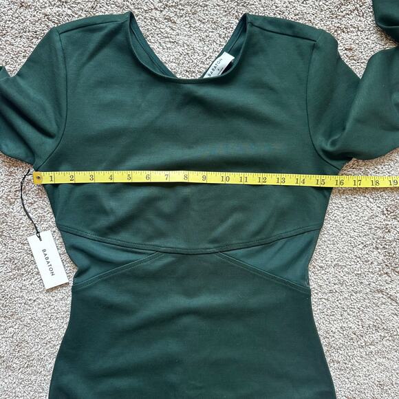 NEW Aritzia Babaton Fluoresce Dress in Scarab Bodycon Mesh Cut Out Party Event 2 - Picture 13 of 16